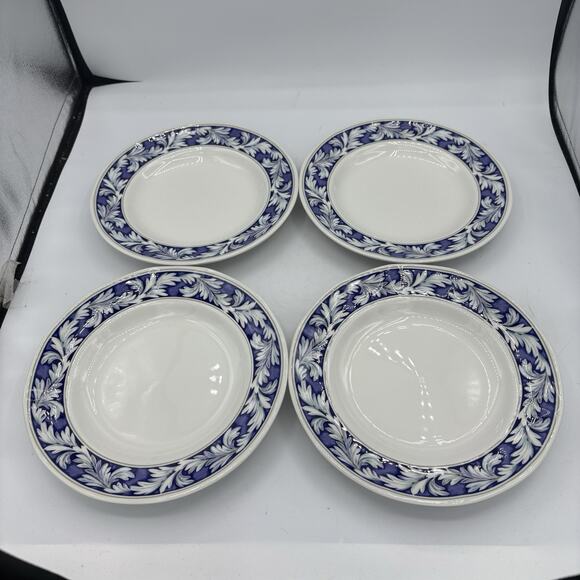 Wedgwood Salad Plates 8.25" Etruria & Barlaston Laurel England Lot Set of‎ 4 Vtg - Picture 1 of 12